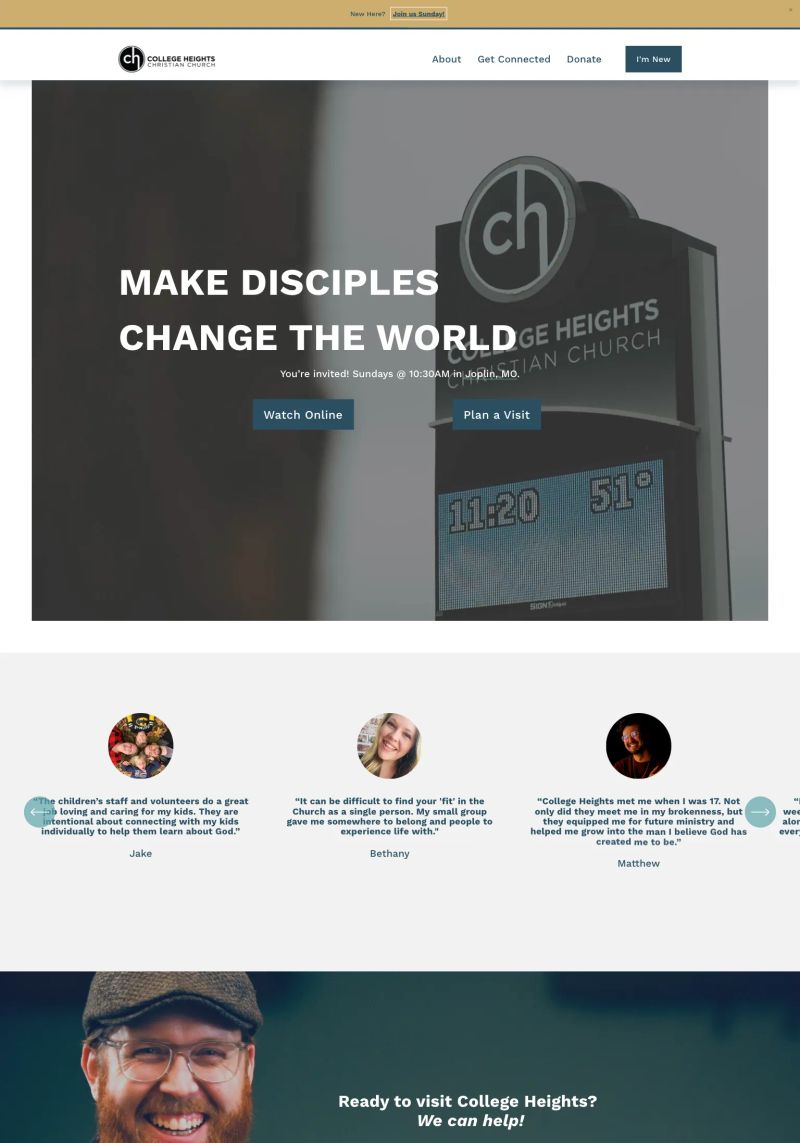 College Heights Christian Church screenshot
