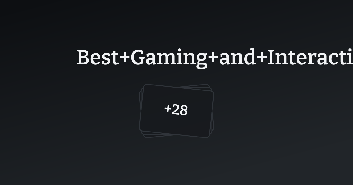 Best Gaming and Interactive Websites with count