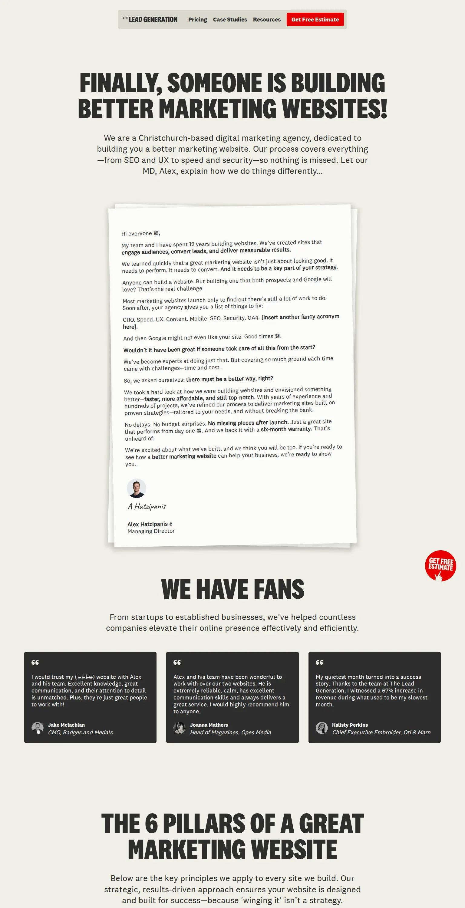 The Lead Generation screenshot