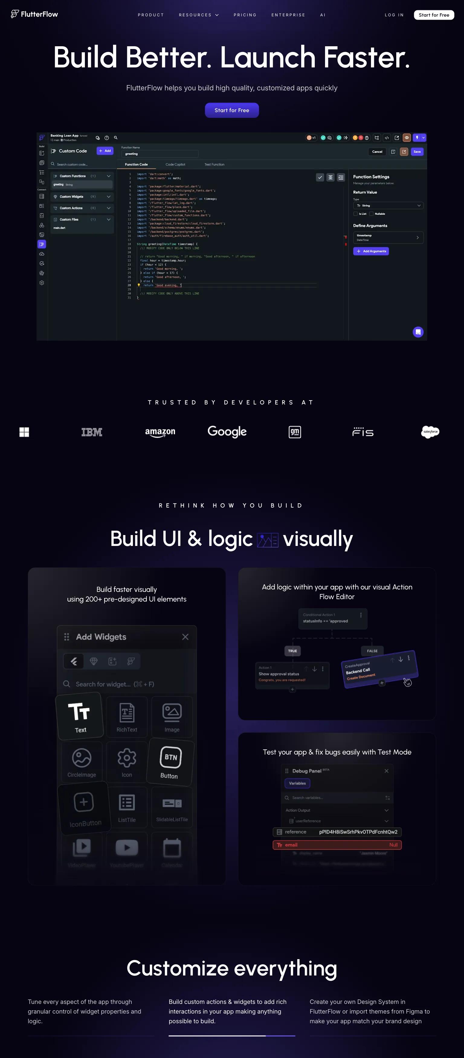 FlutterFlow screenshot