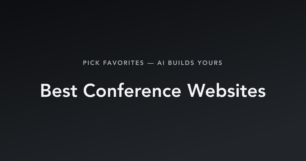 Best Conference Websites with count