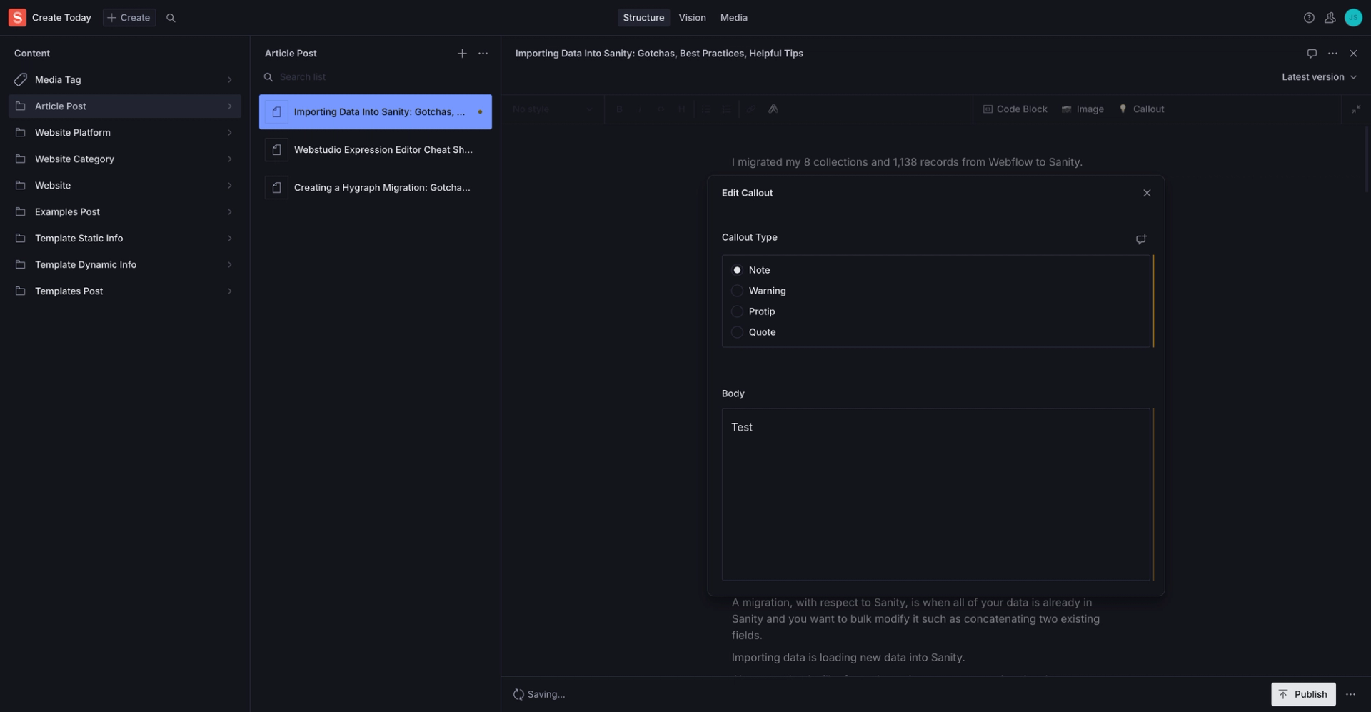 Custom comonent in Sanity Portable Text