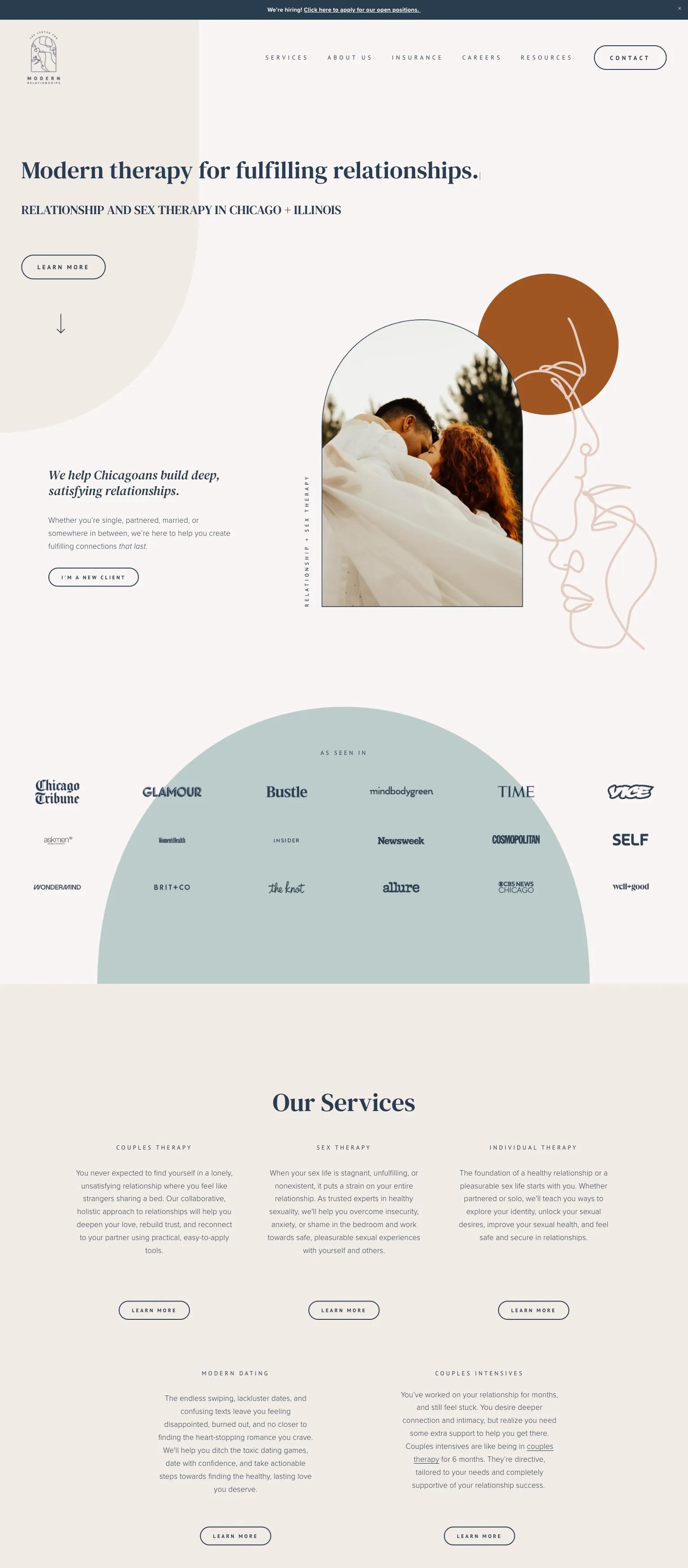 Center for Modern Relationships screenshot