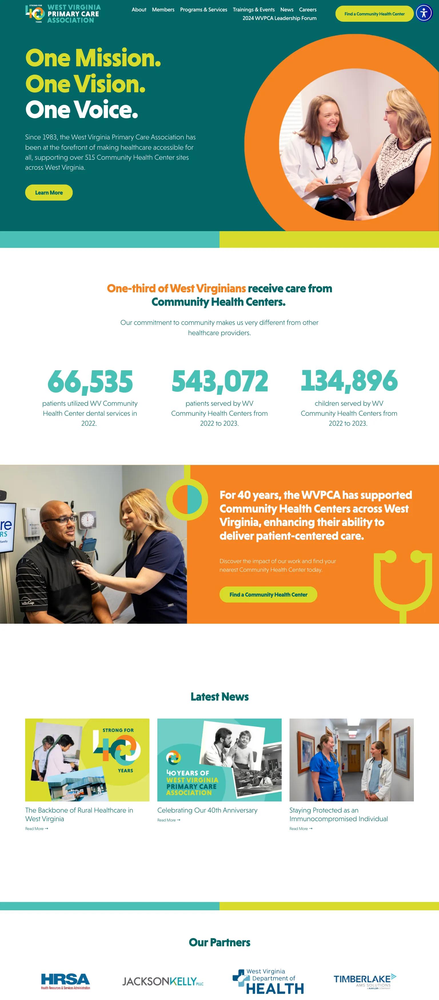 West Virginia Primary Care Association screenshot