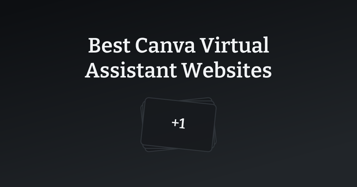 Best Canva Virtual Assistant Websites with count