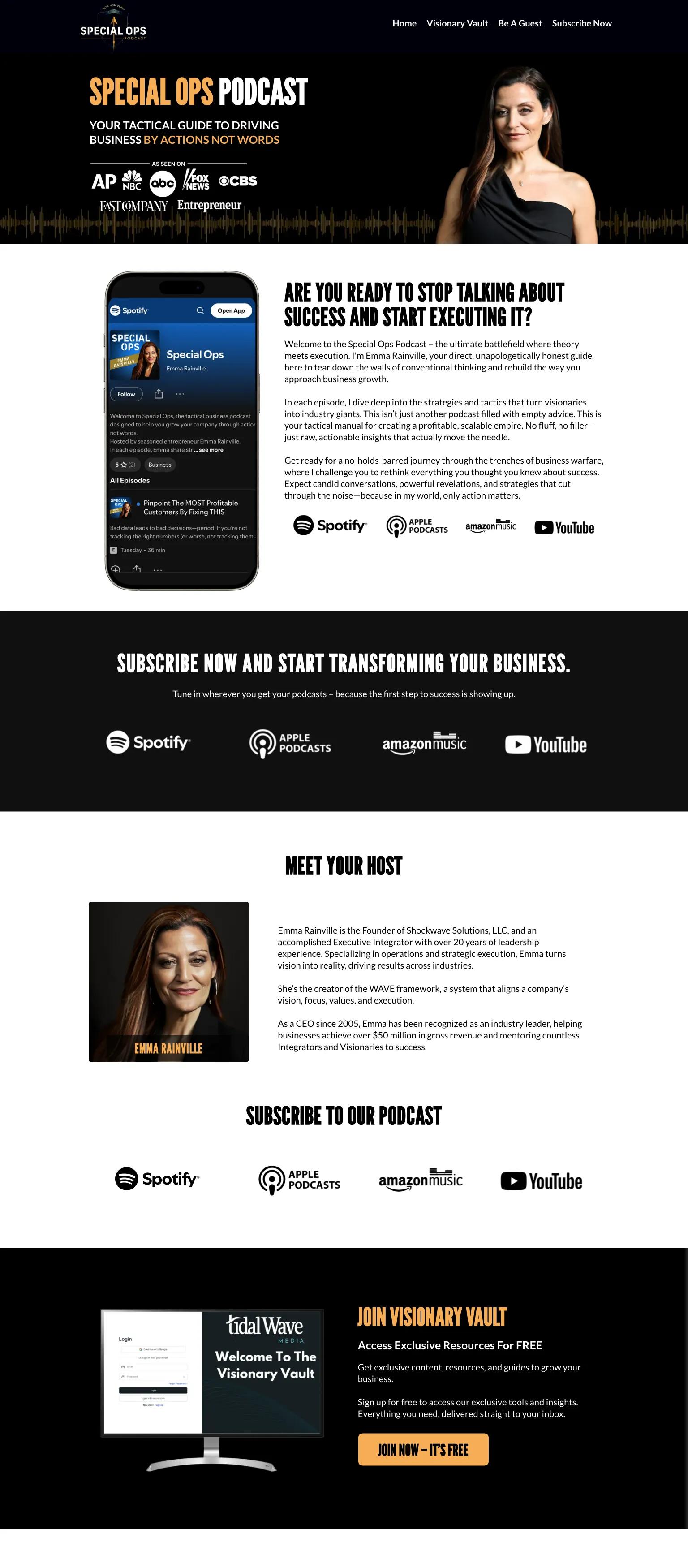 Special Ops Podcast screenshot