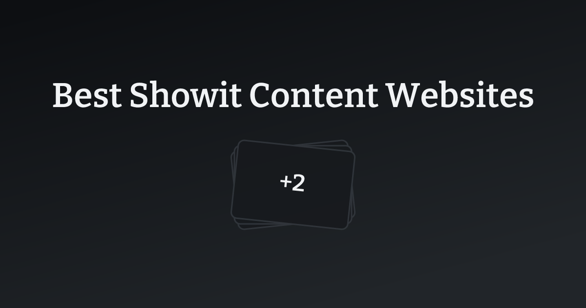 Best Showit Content Websites with count