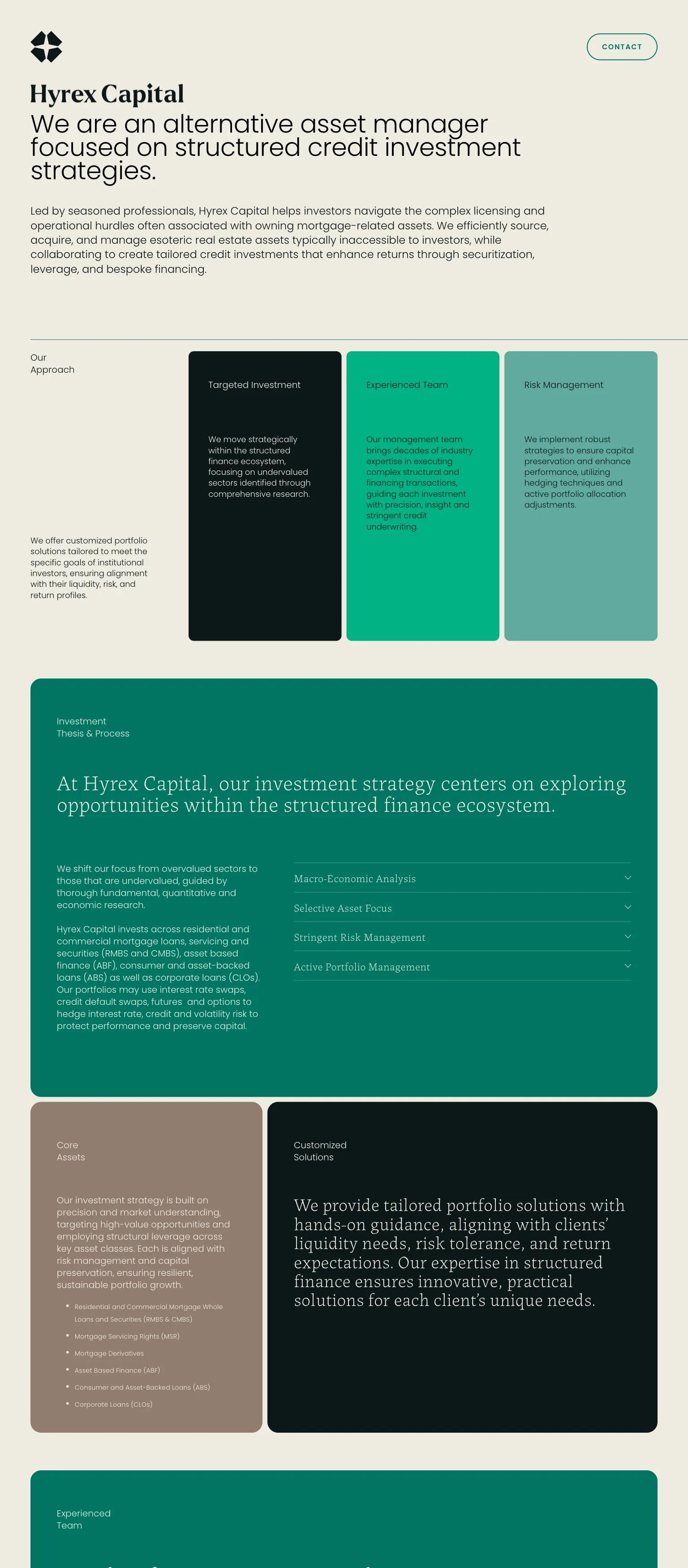 Hyrex Capital screenshot