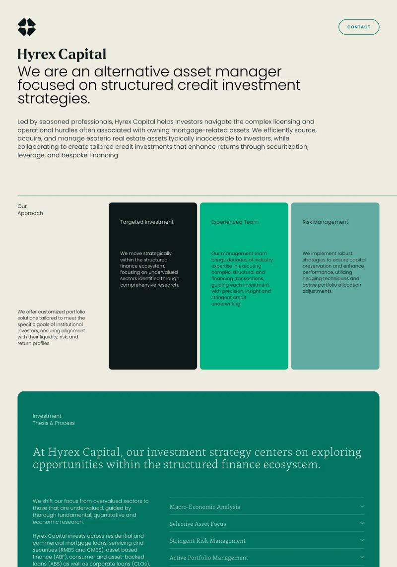 Hyrex Capital screenshot