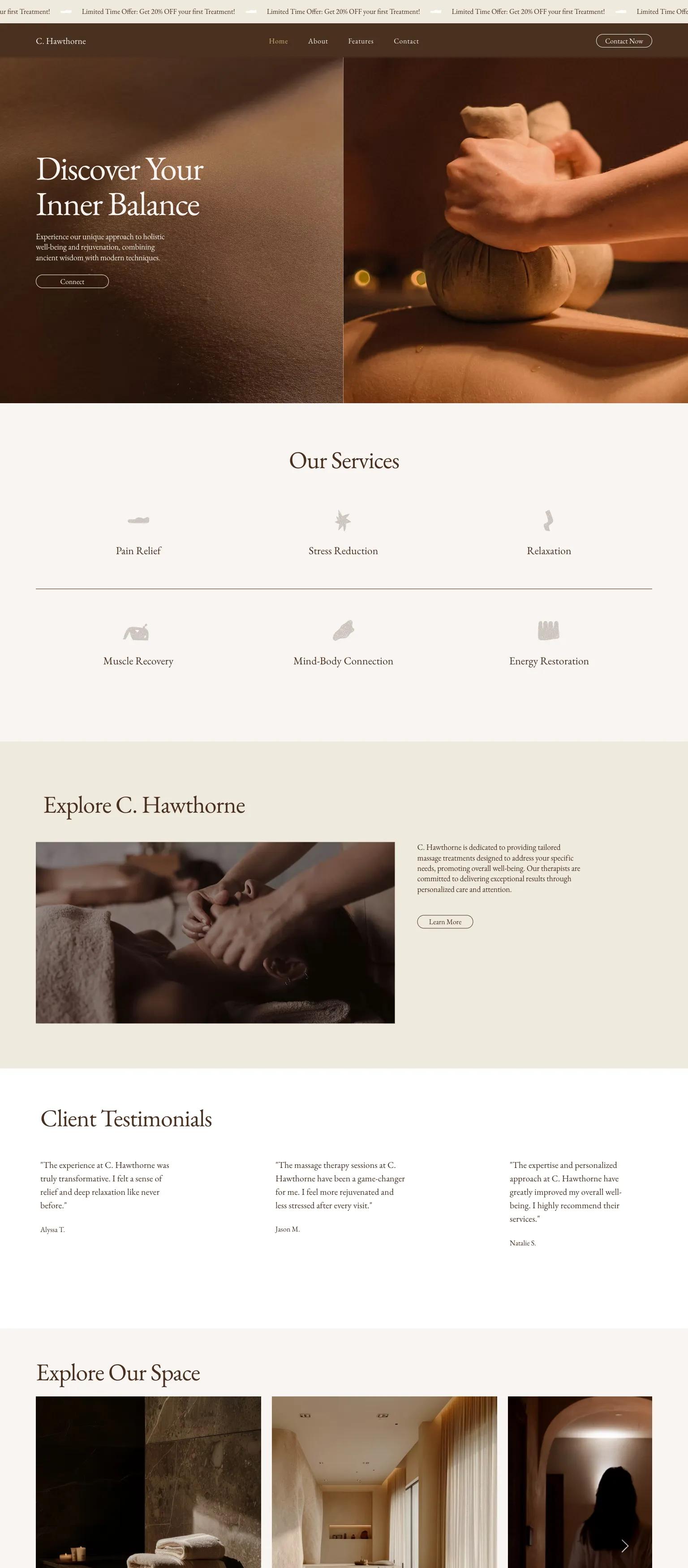 Massage Therapy Clinic (Warm) screenshot