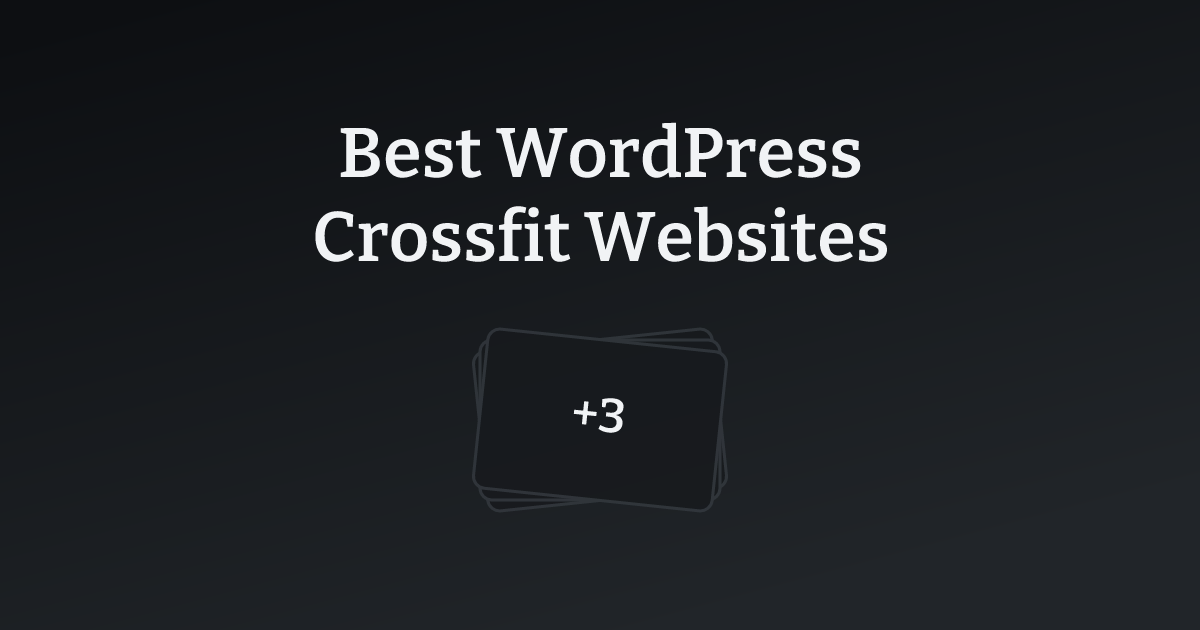 Best WordPress Crossfit Websites with count