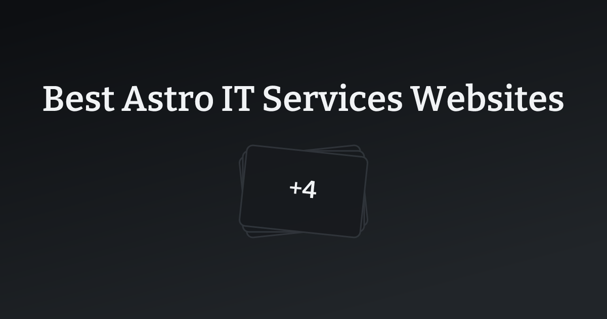 Best Astro IT Services Websites with count