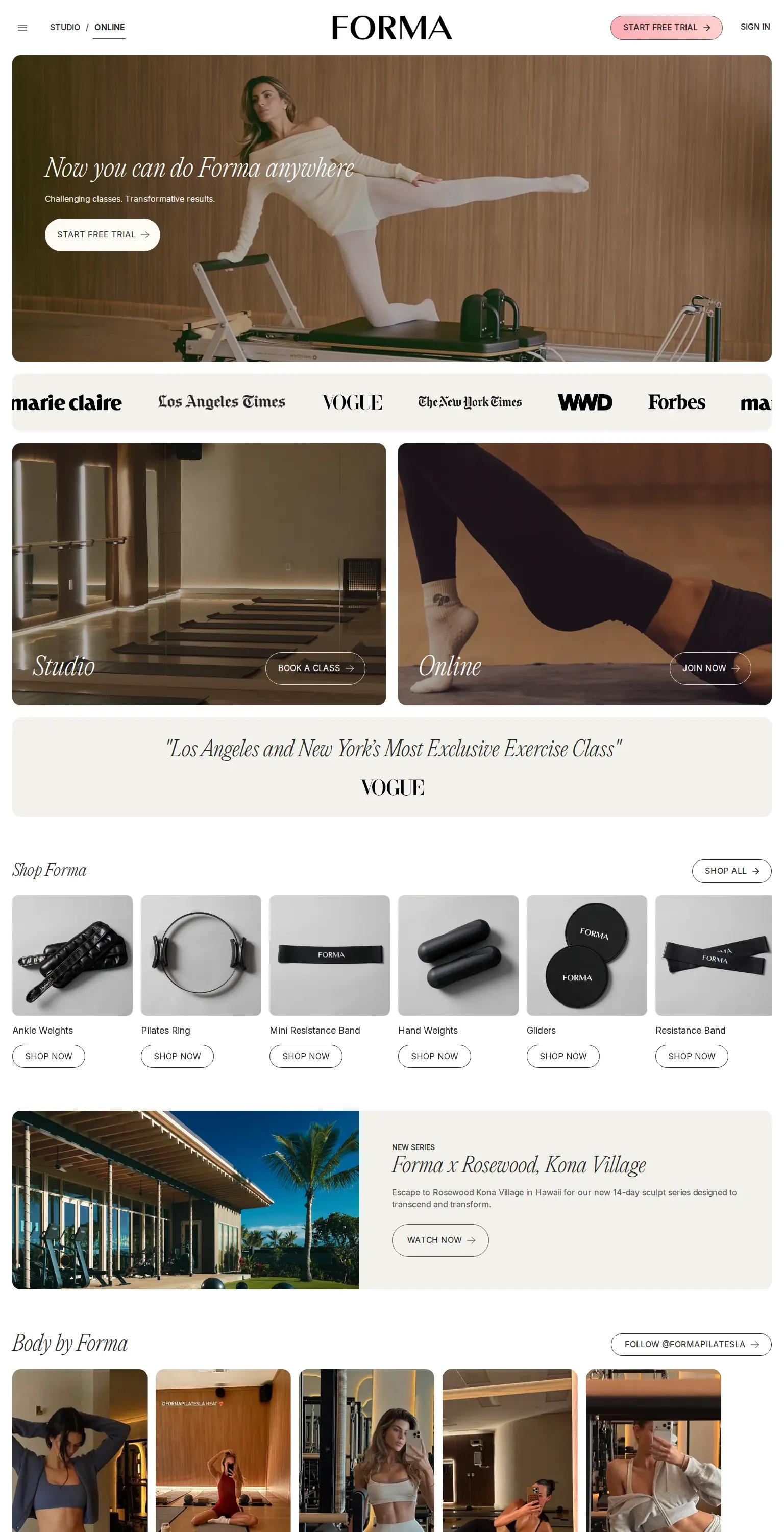 Forma Pilates screenshot