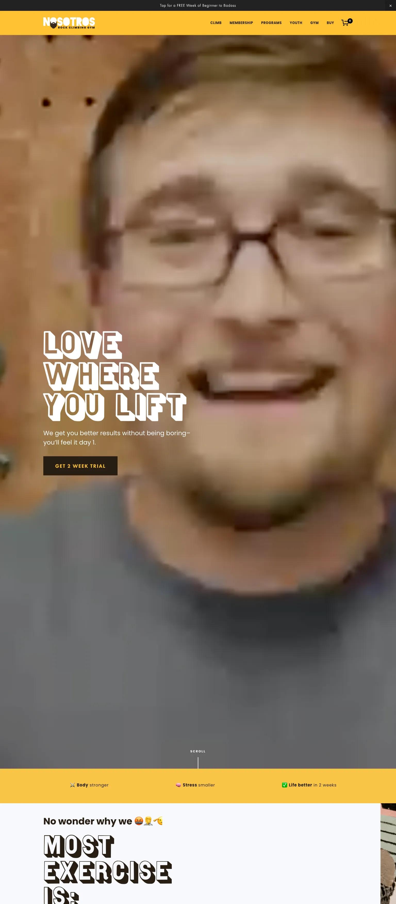 Nosotros Rock Climbing Gym screenshot