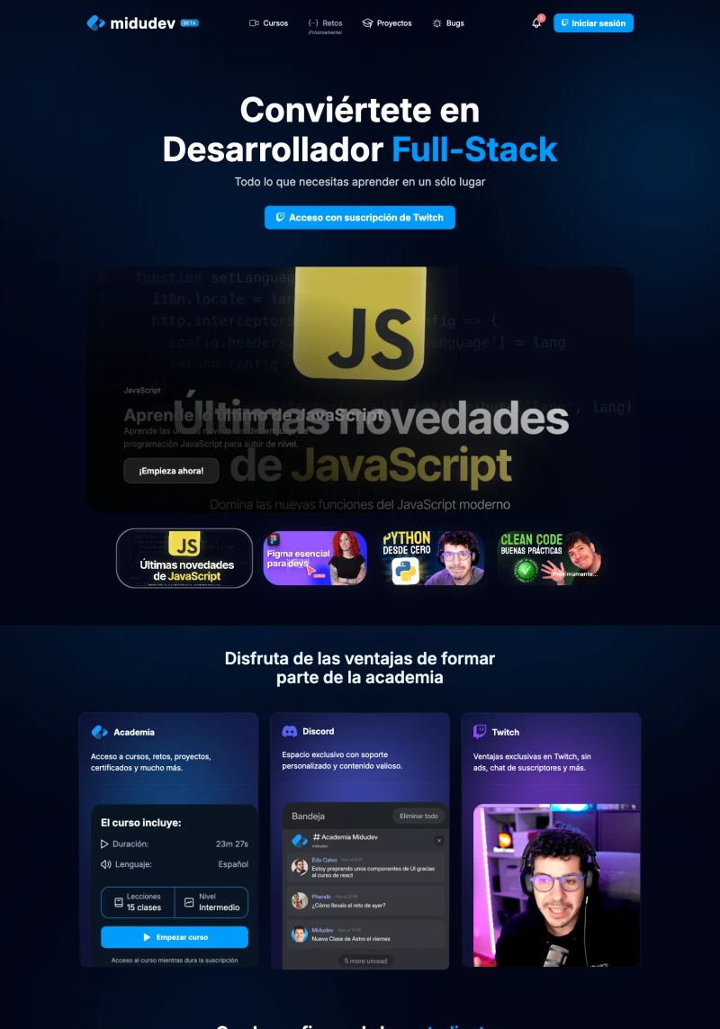 midudev screenshot