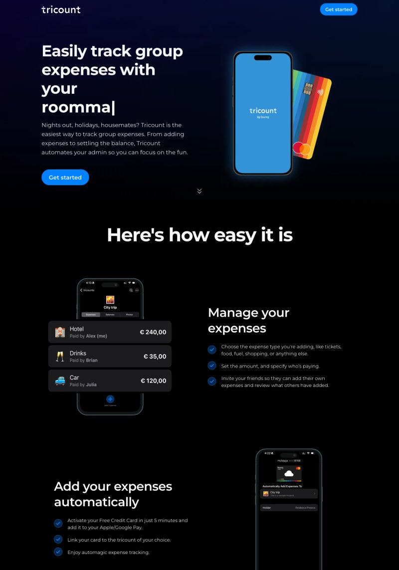 Tricount screenshot