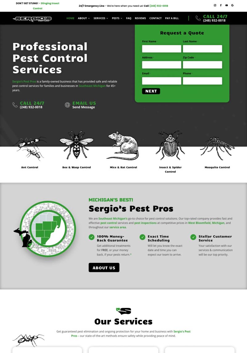 Sergio's Pest Pros screenshot