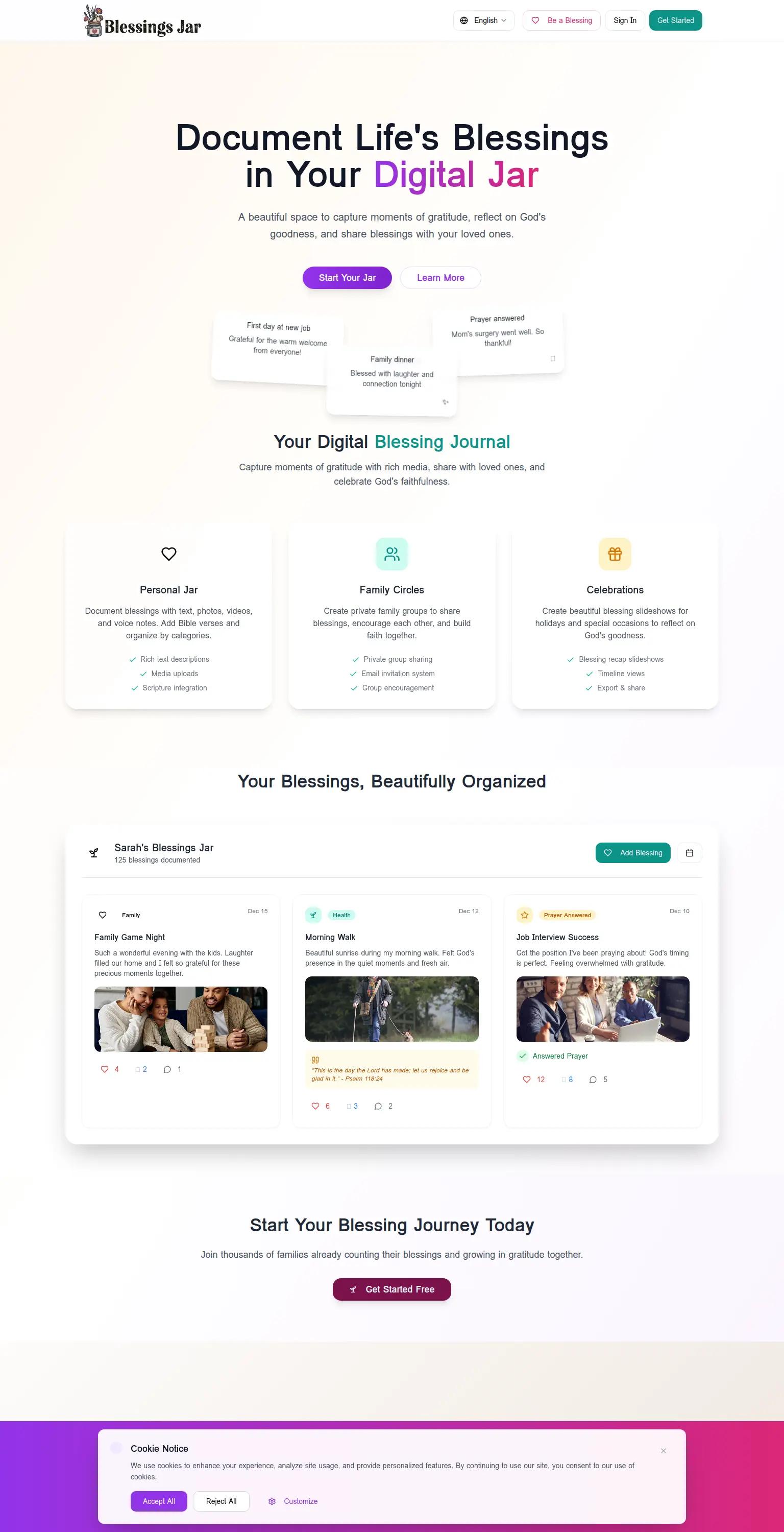 Blessings Jar screenshot