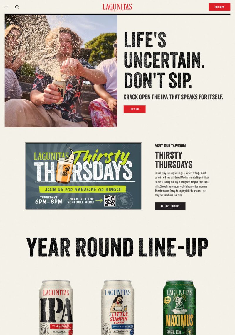 Lagunitas Brewing Company screenshot