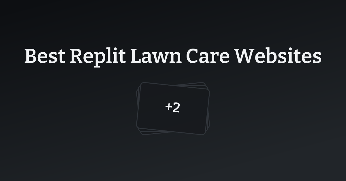 Best Replit Lawn Care Websites with count