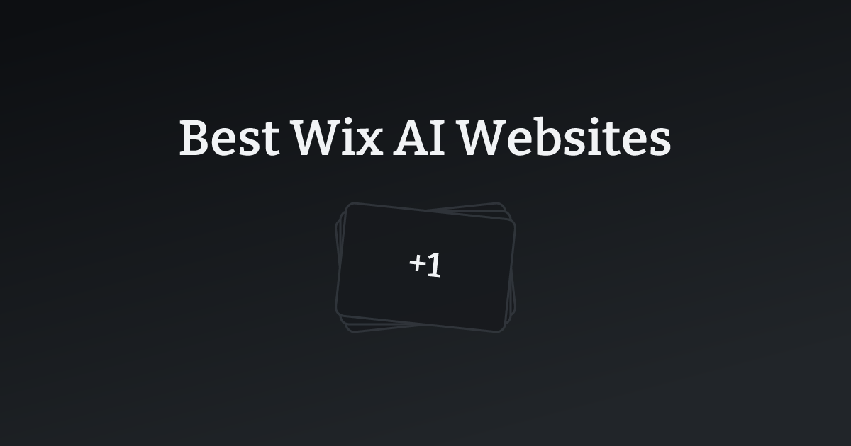 Best Wix AI Websites with count