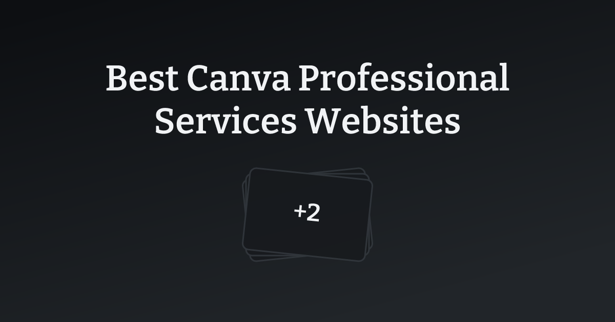 Best Canva Professional Services Websites with count