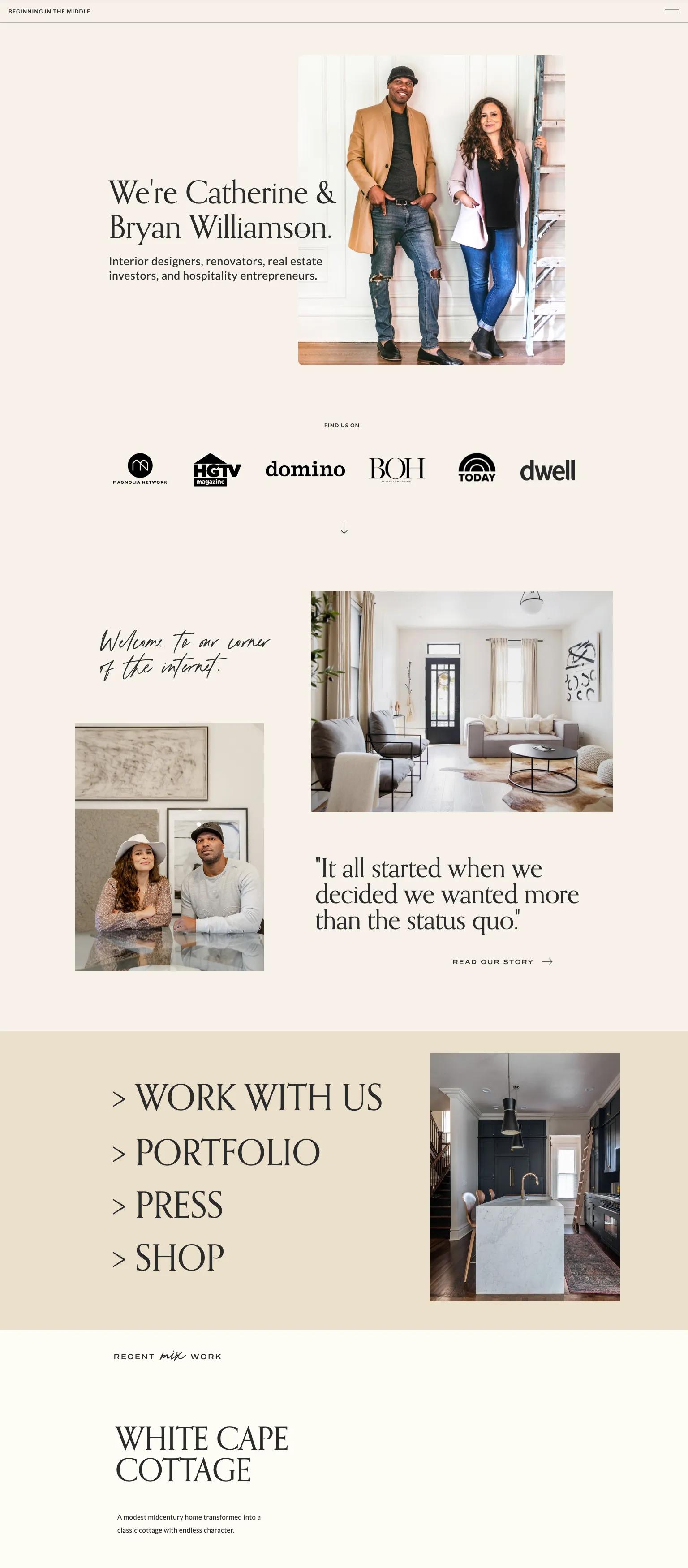 Beginning in the Middle screenshot