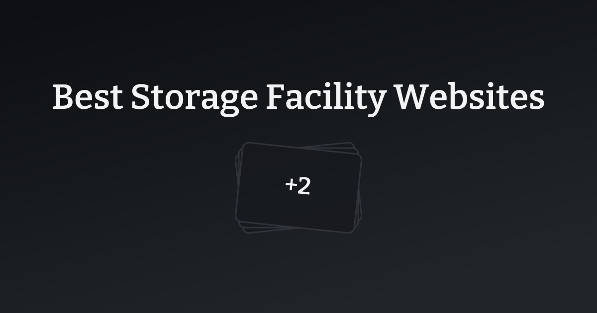 Best Storage Facility Websites with count