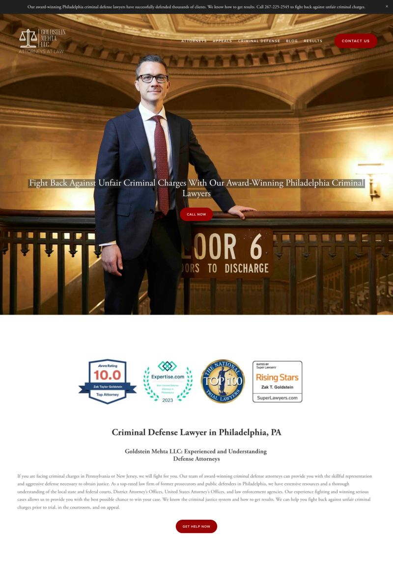 Goldstein Mehta LLC screenshot