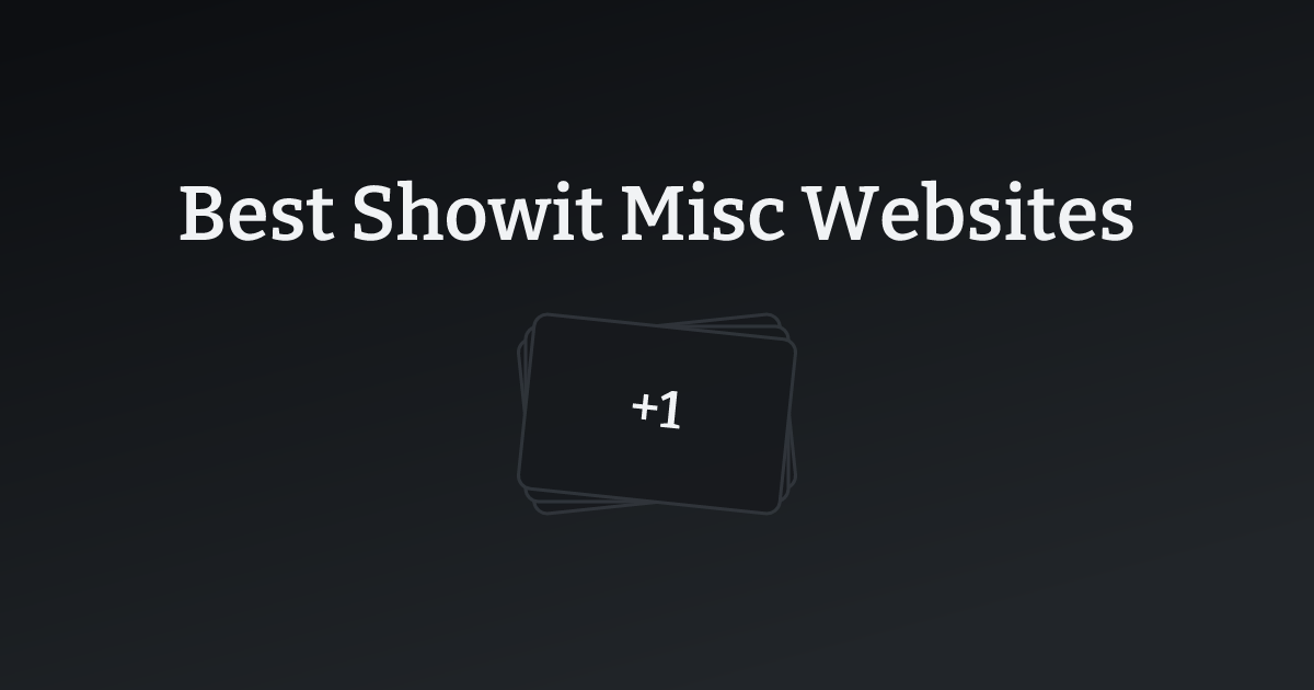 Best Showit Misc Websites with count