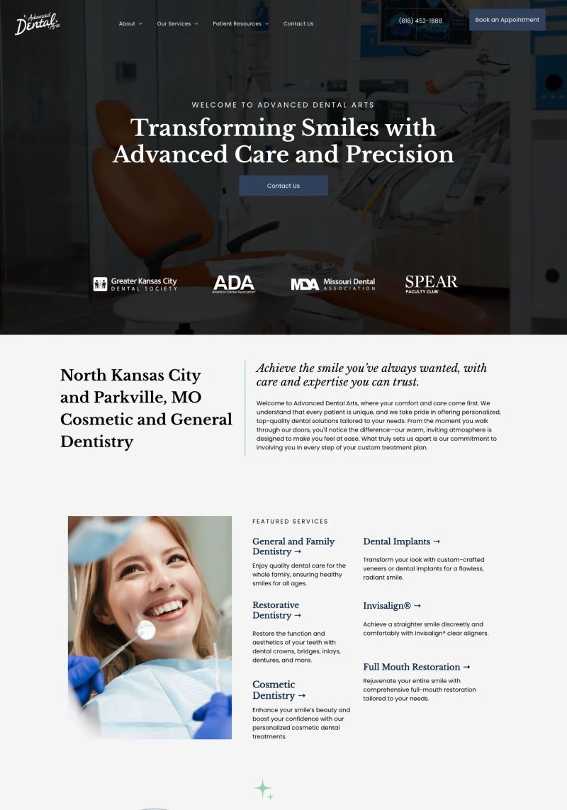 Advanced Dental Arts screenshot