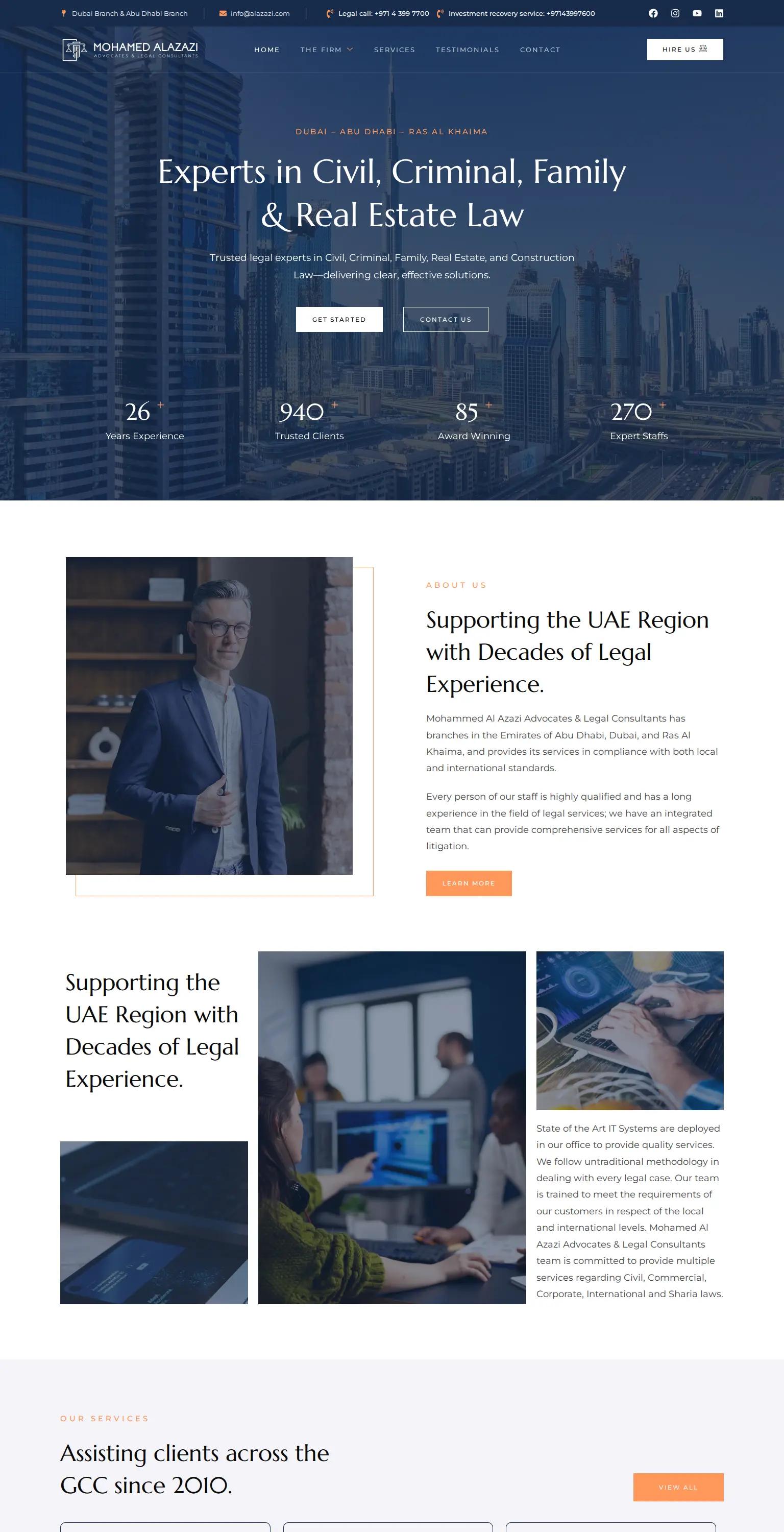 Mohamed Al Azazi Advocates & Legal Consultants screenshot
