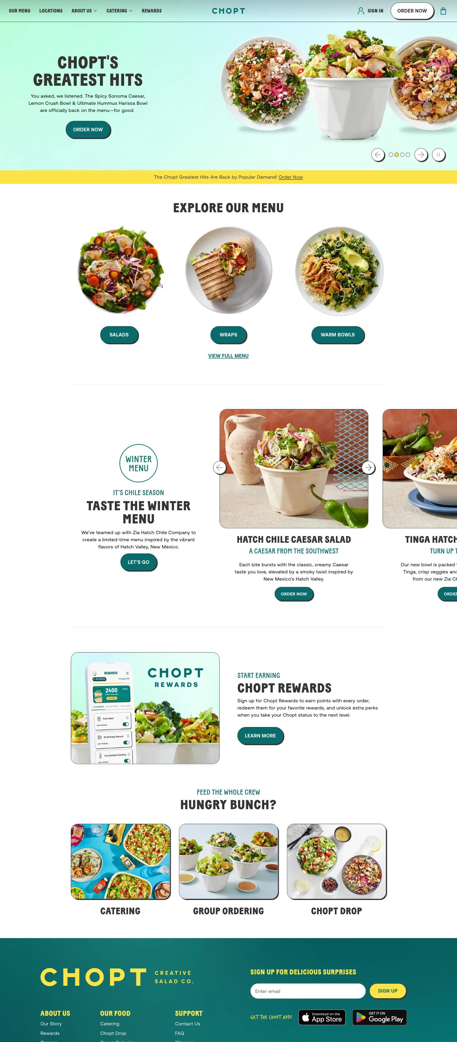 Chopt Salad screenshot