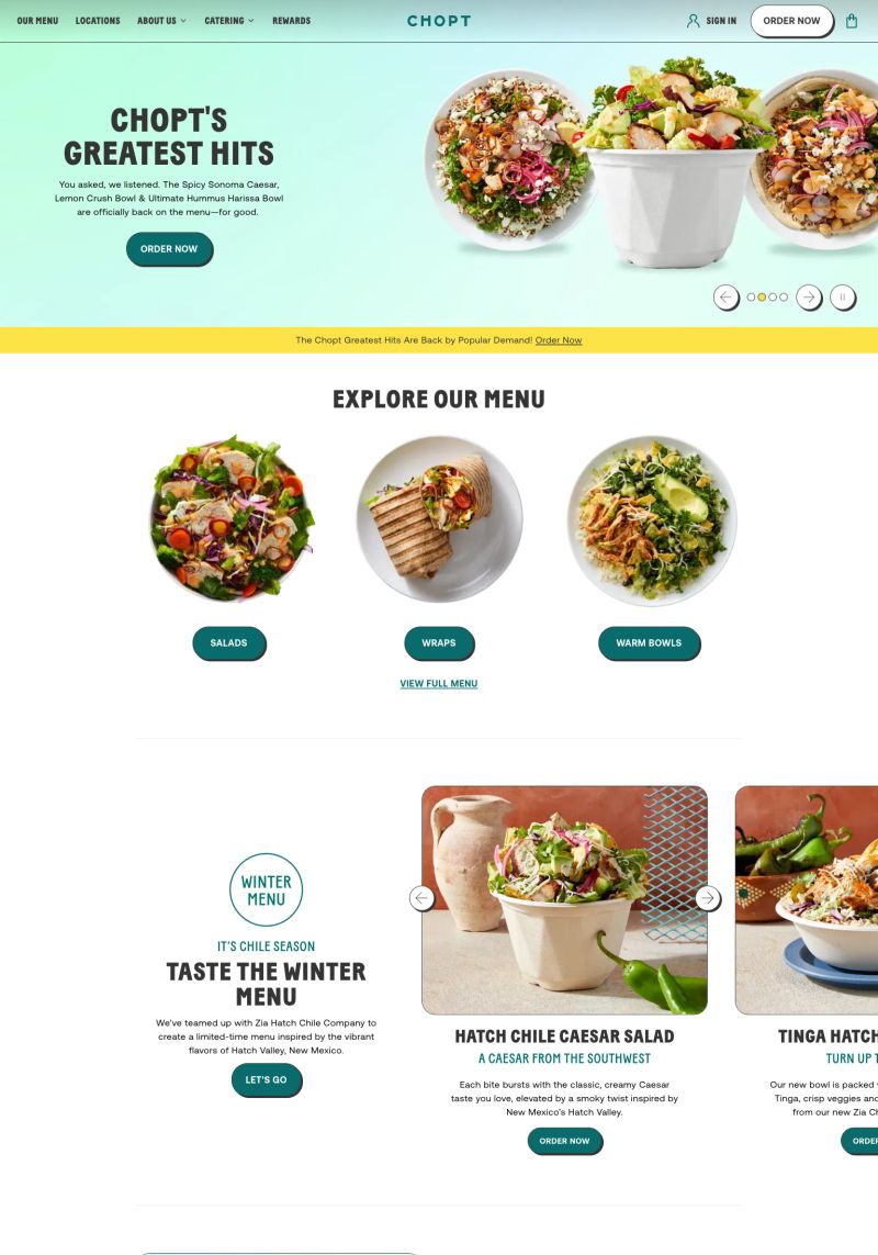 Chopt Salad screenshot
