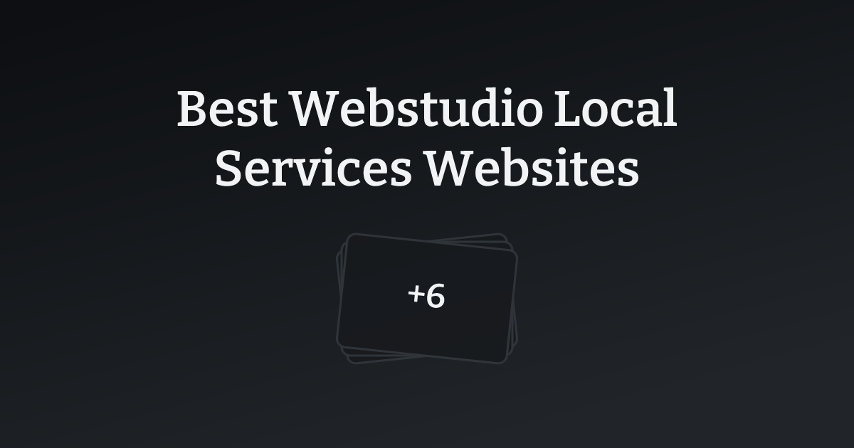 Best Webstudio Local Services Websites with count