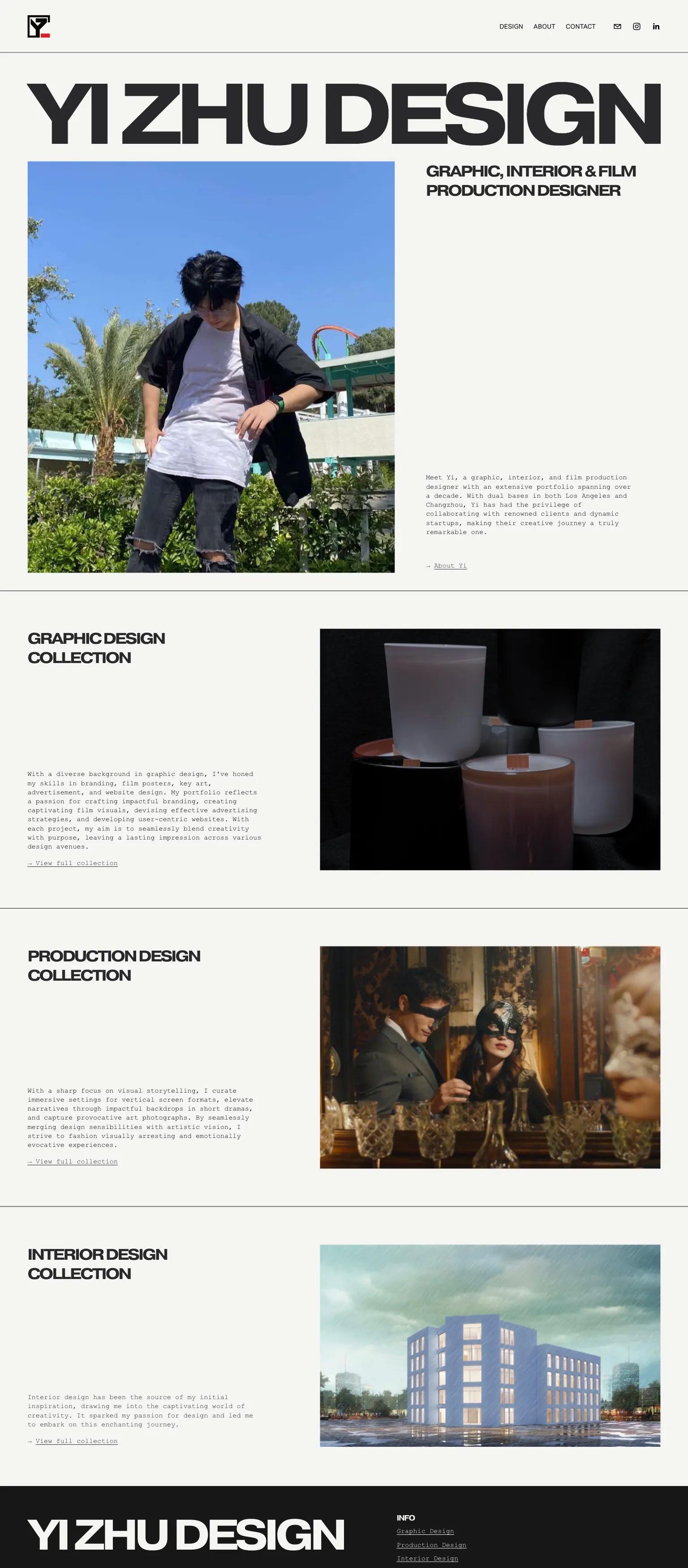 Yi Zhu Design screenshot