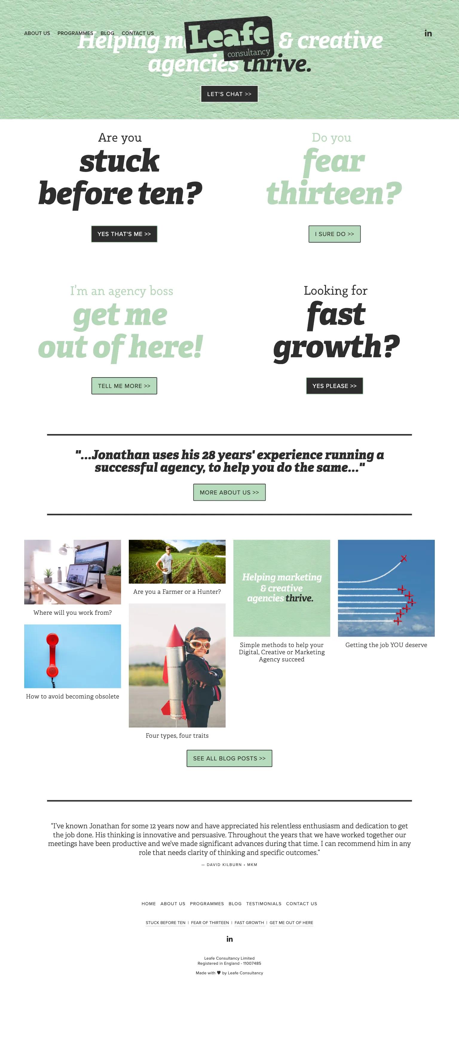 Leafe Consultancy screenshot