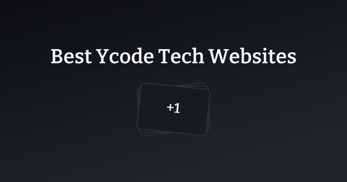Best Ycode Tech Websites with count