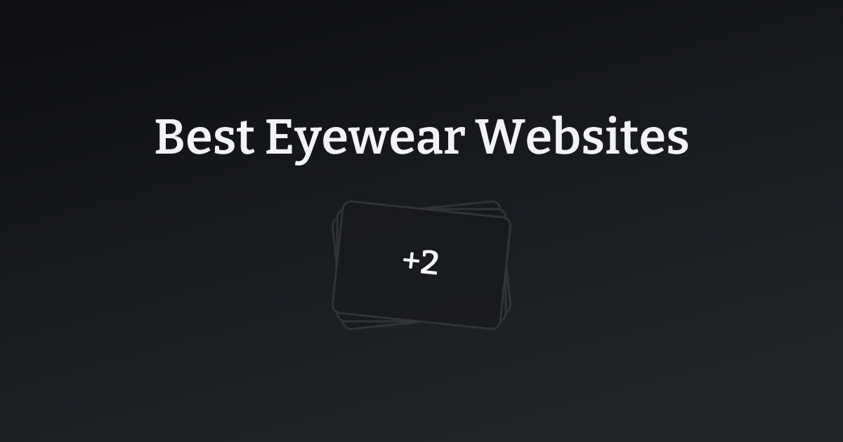 Best Eyewear Websites with count