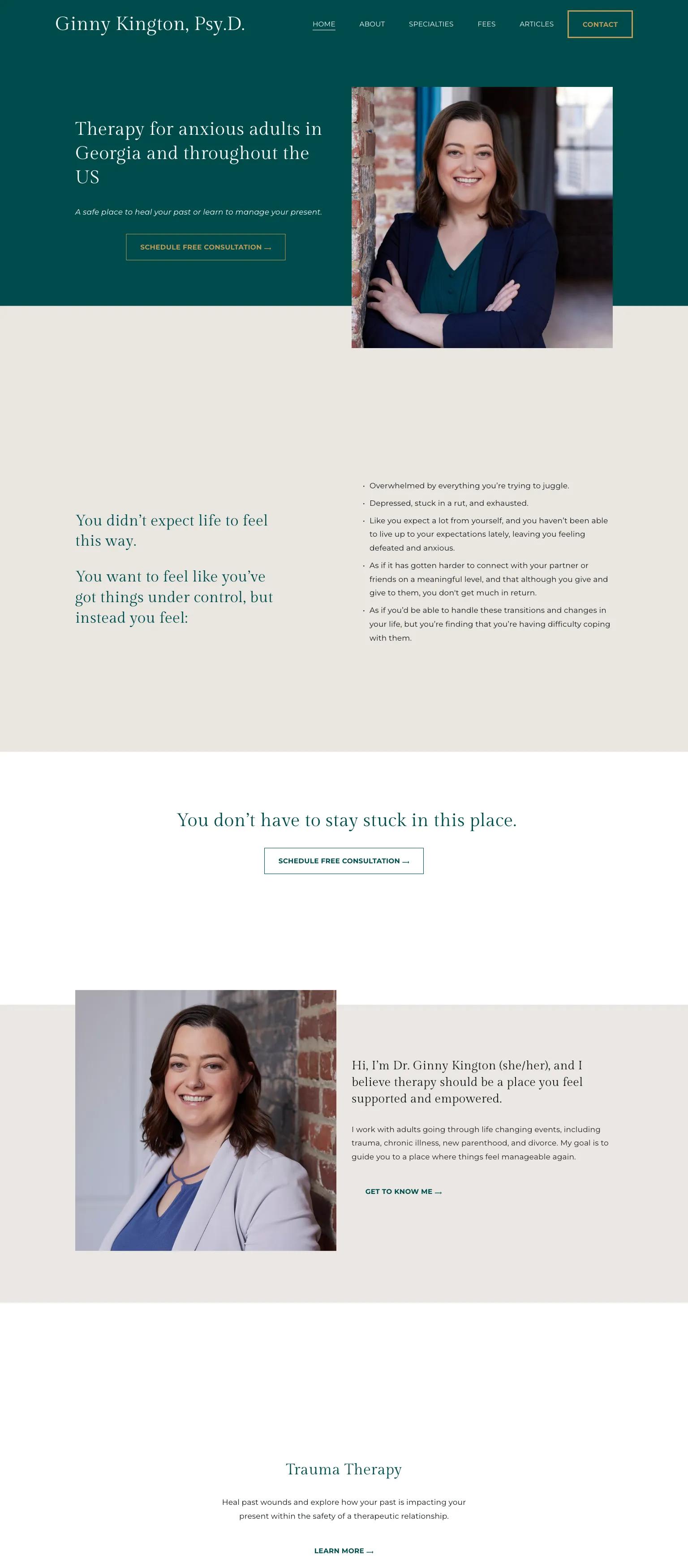 Ginny Kington, Psy.D. screenshot