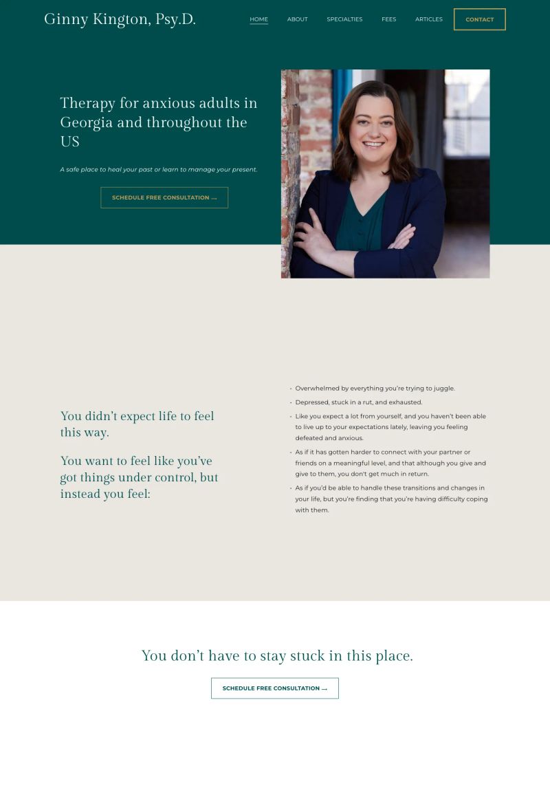 Ginny Kington, Psy.D. screenshot