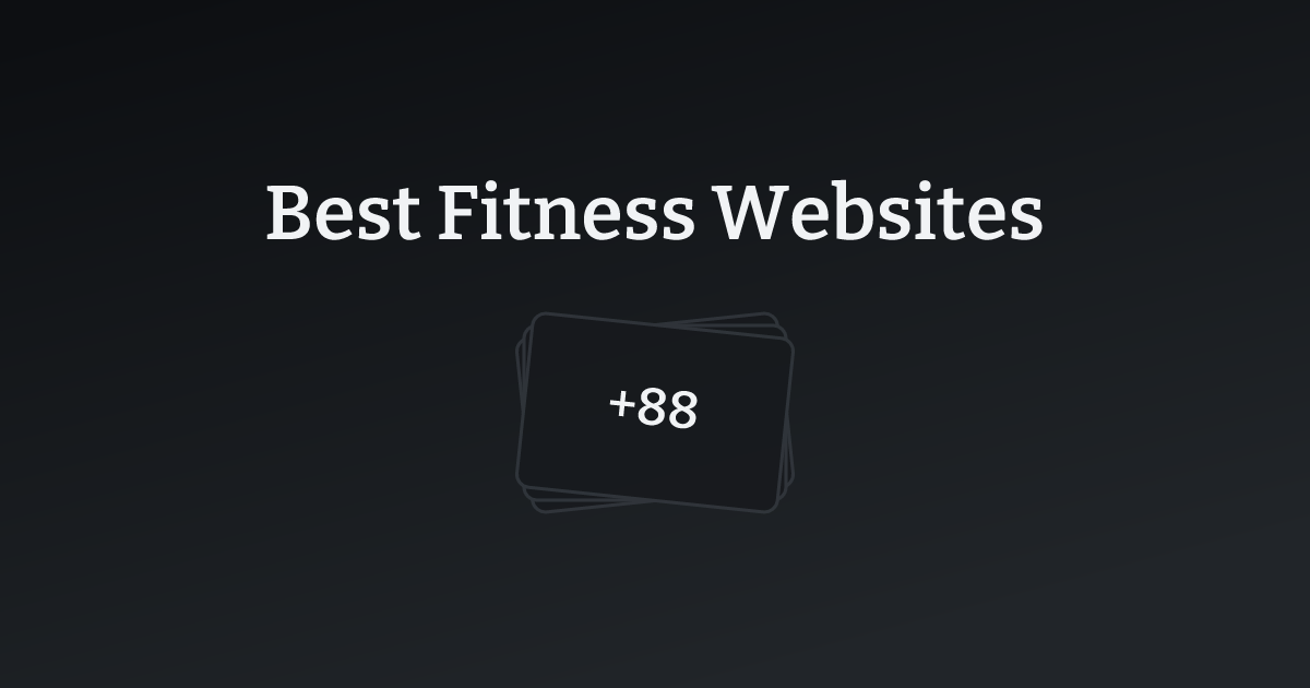Best Fitness Websites with count