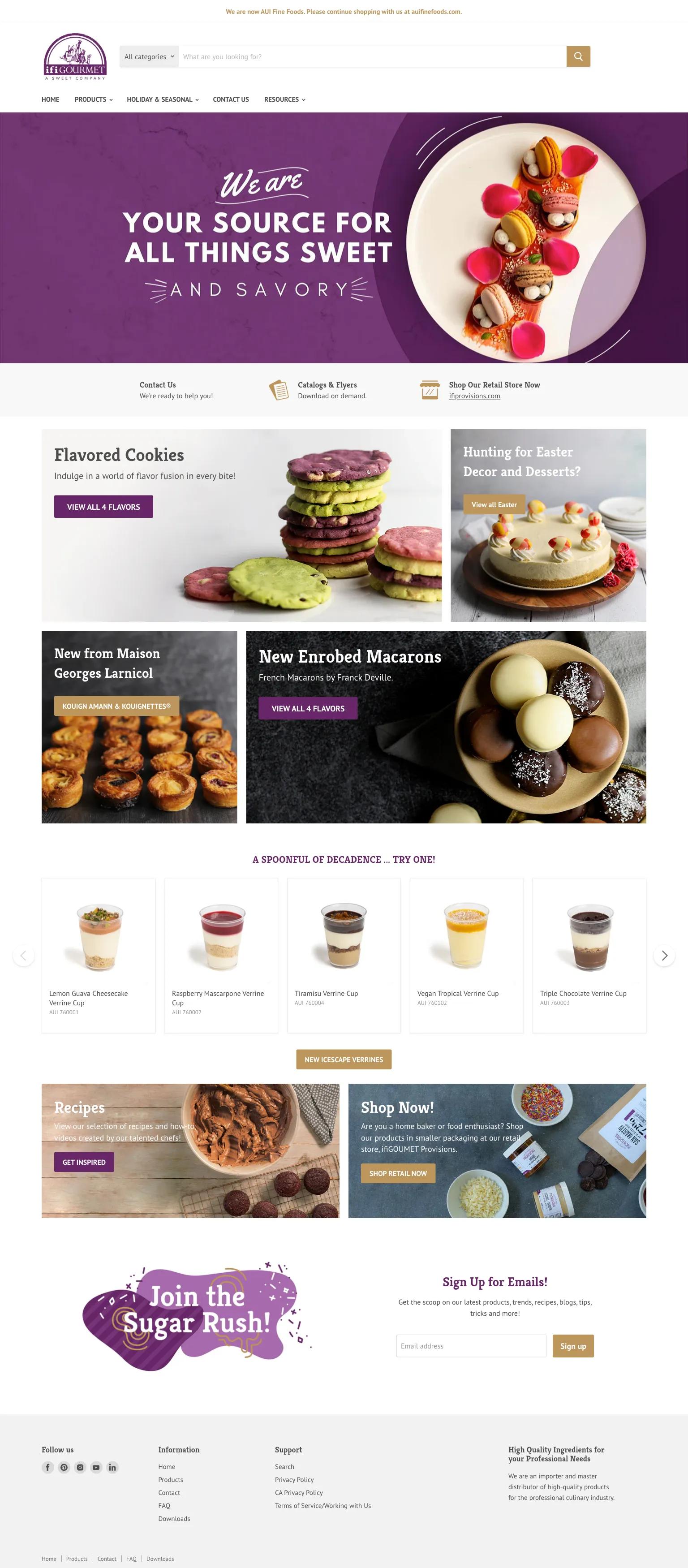 AUI Fine Foods screenshot