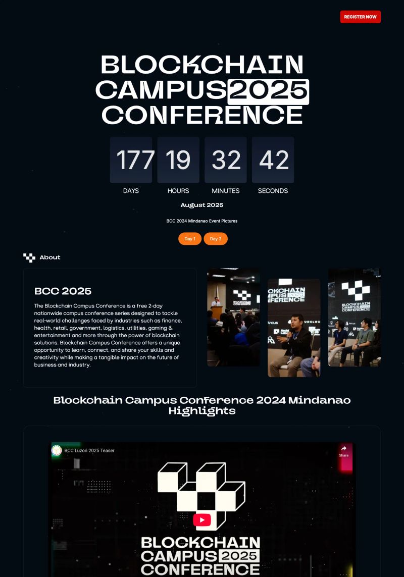 Blockchain Campus Conference screenshot