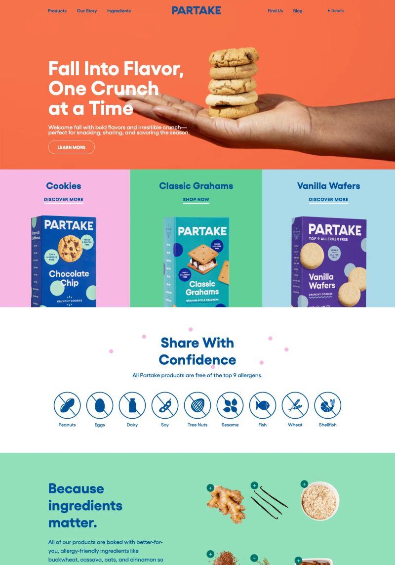 Partake Foods screenshot