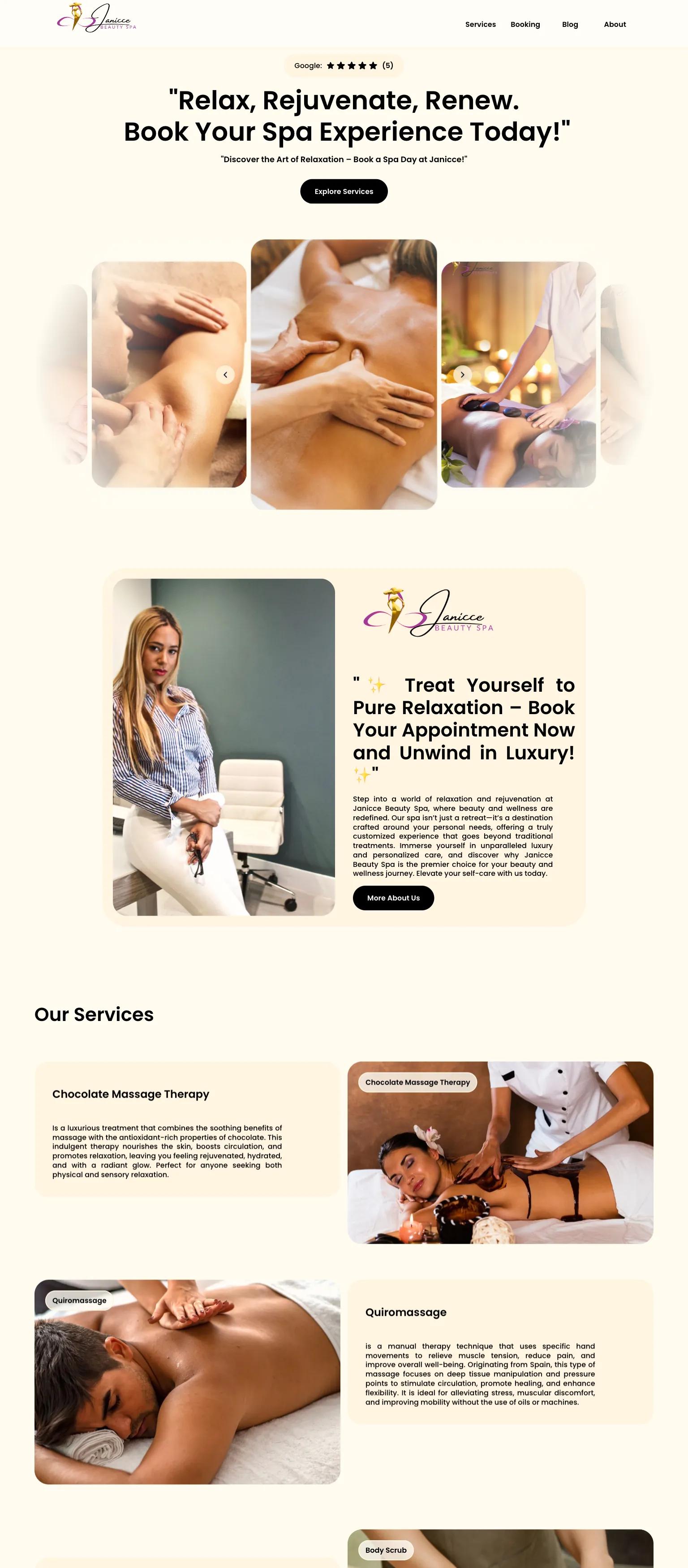 Janicce Beauty Spa screenshot