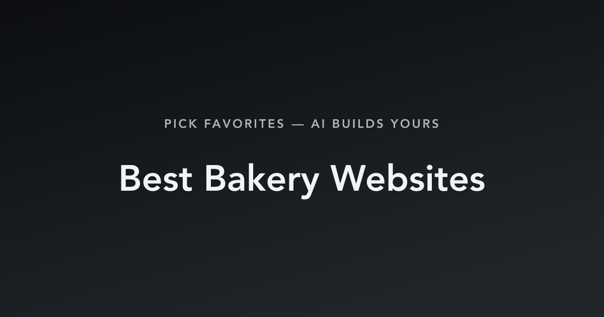 Best Bakery Websites with count