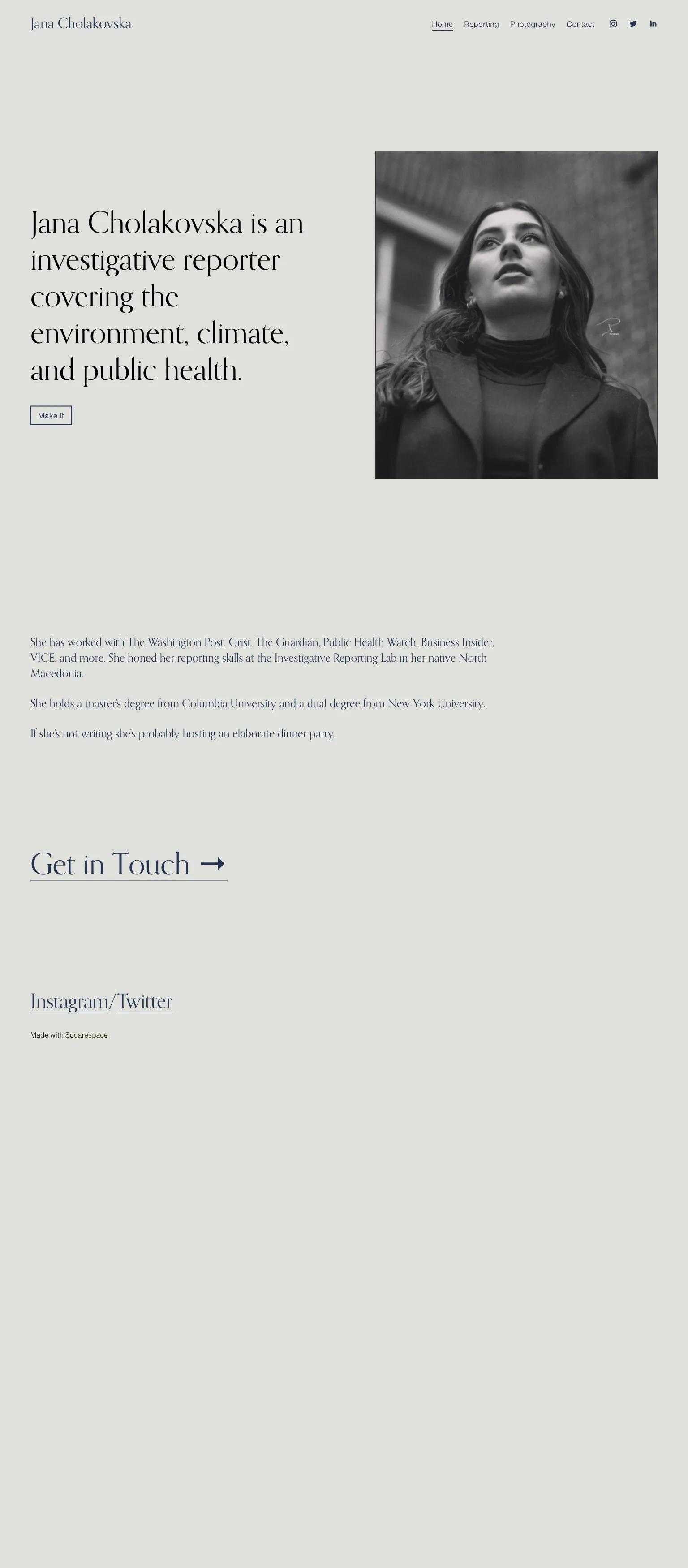 Jana Cholakovska screenshot