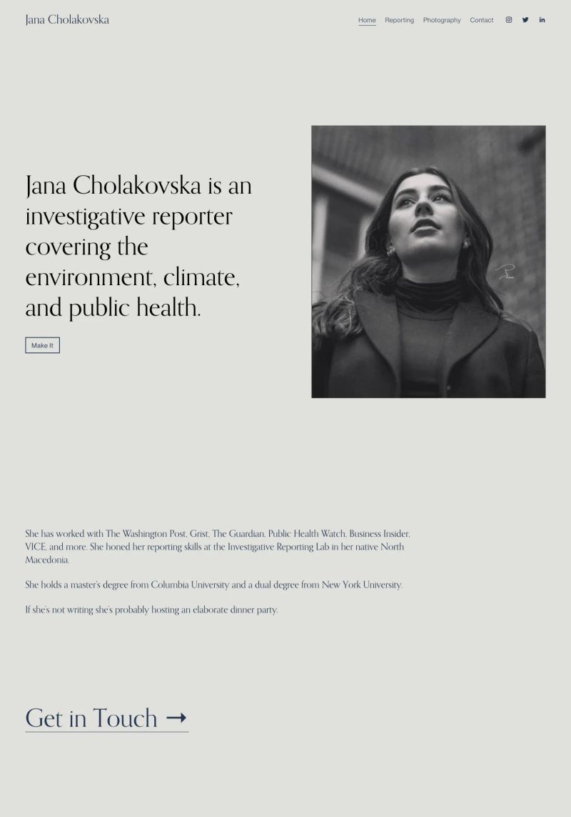 Jana Cholakovska screenshot