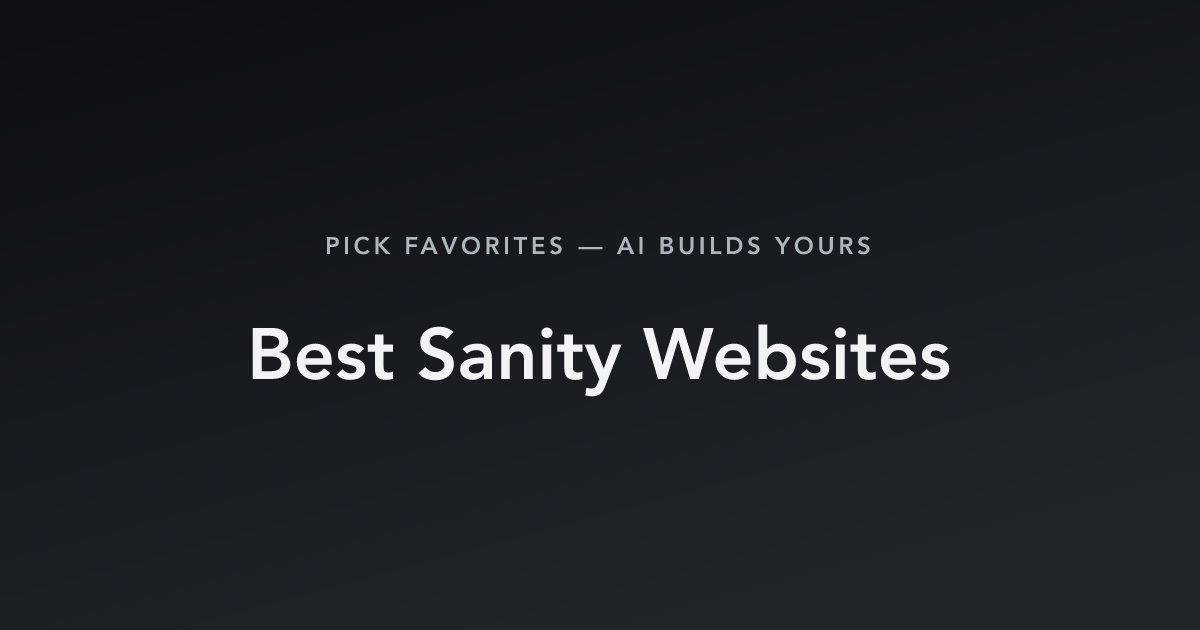 Best Sanity Websites with count